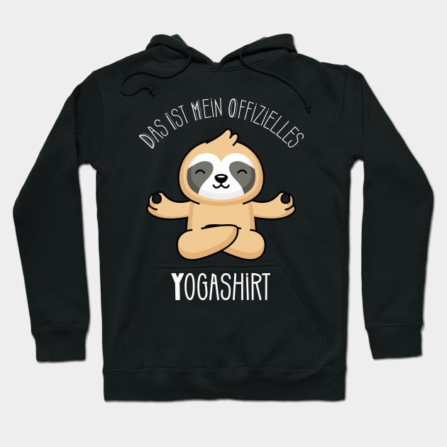 Offizielles Yogashirt Yoga Faultier Meditation Fun Hoodie by Foxxy Merch